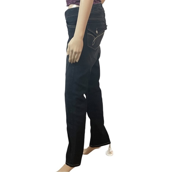 PARIS Blues Black Wash Straight Leg Jeans. Y2K - Picture 4 of 12